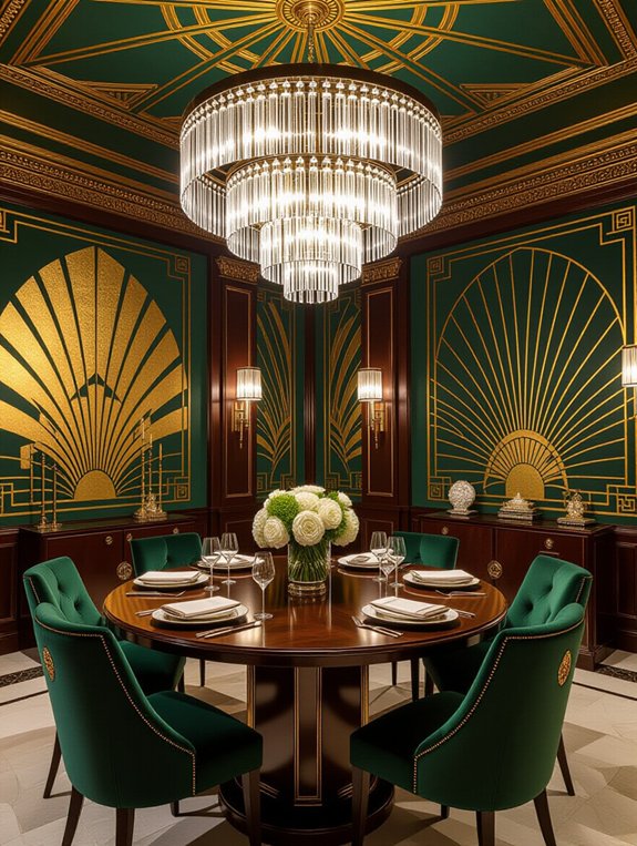 art deco mural elegance