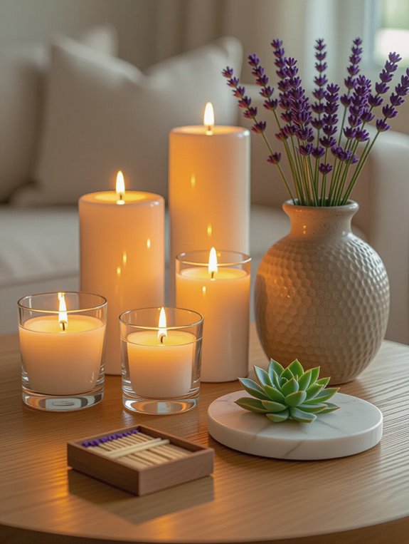 artful candle arrangements ideas
