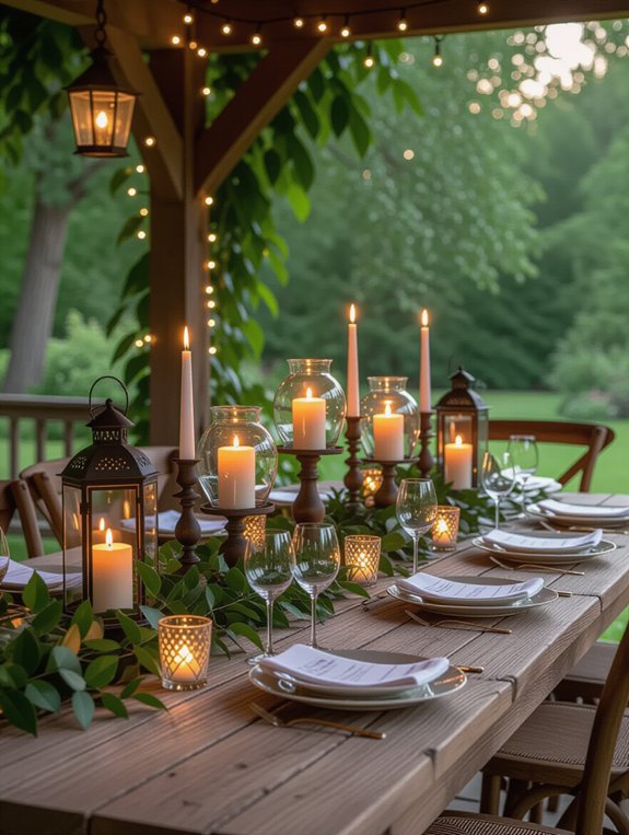 candlelit ambiance for gatherings