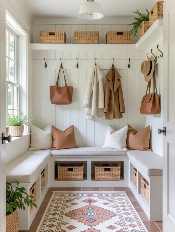chic mudroom organization solutions