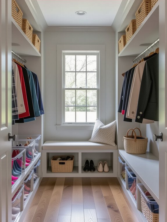 clear bins enhance organization