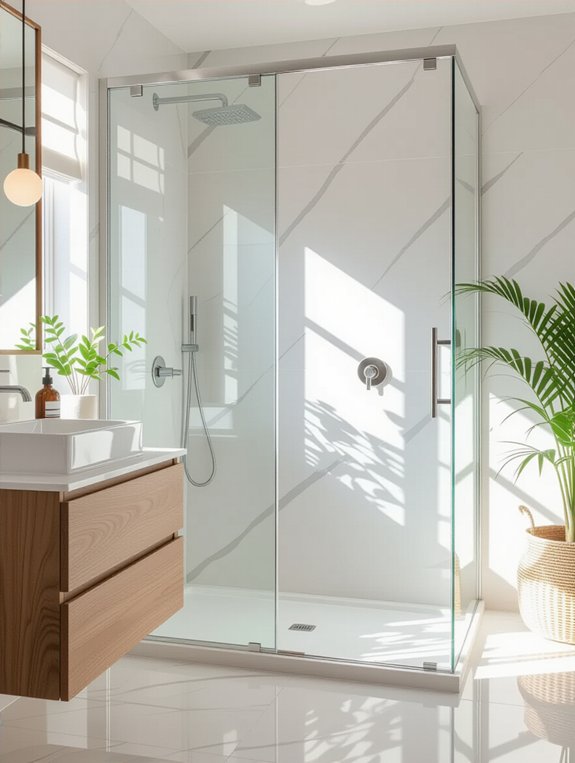 clear glass shower benefits