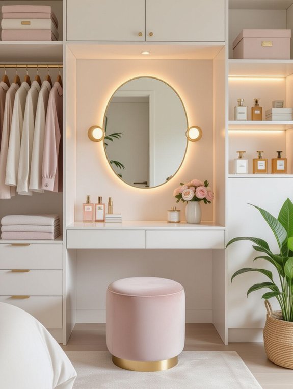 cozy multifunctional vanity nook