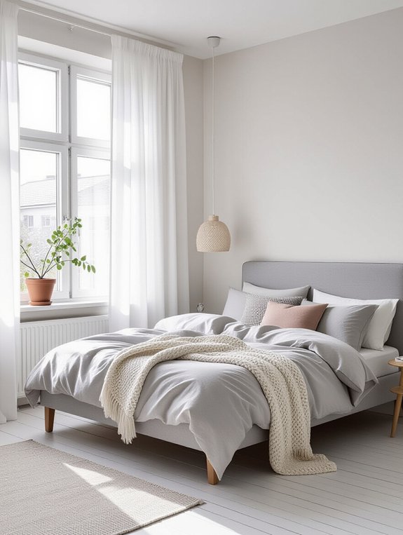 cozy scandinavian bedroom retreat