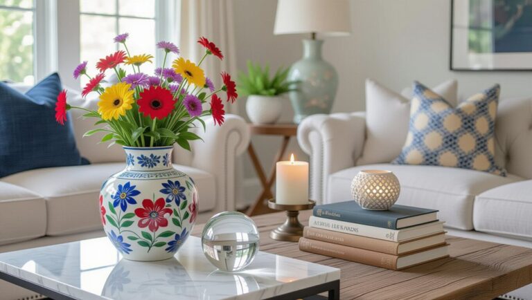 creative side table decor