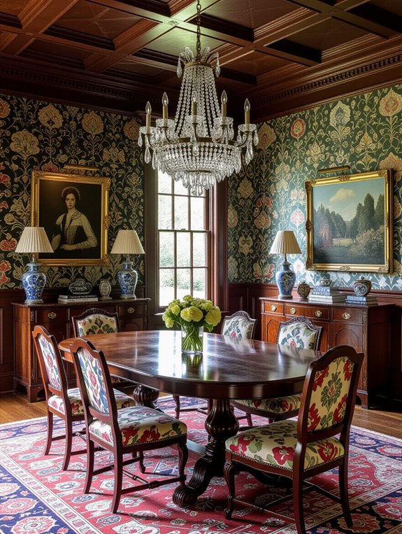 eclectic dining room decor