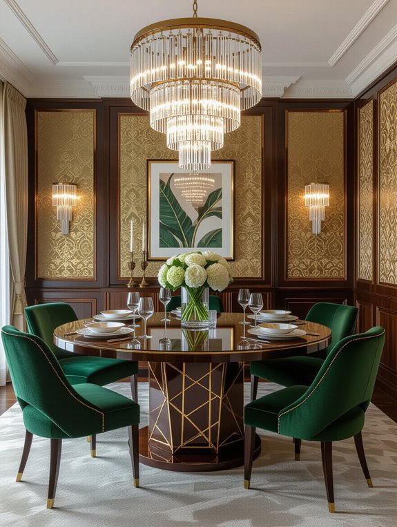 elegant art deco dining