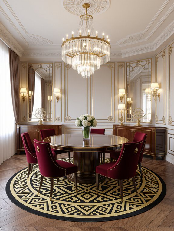 elegant geometric luxurious rugs