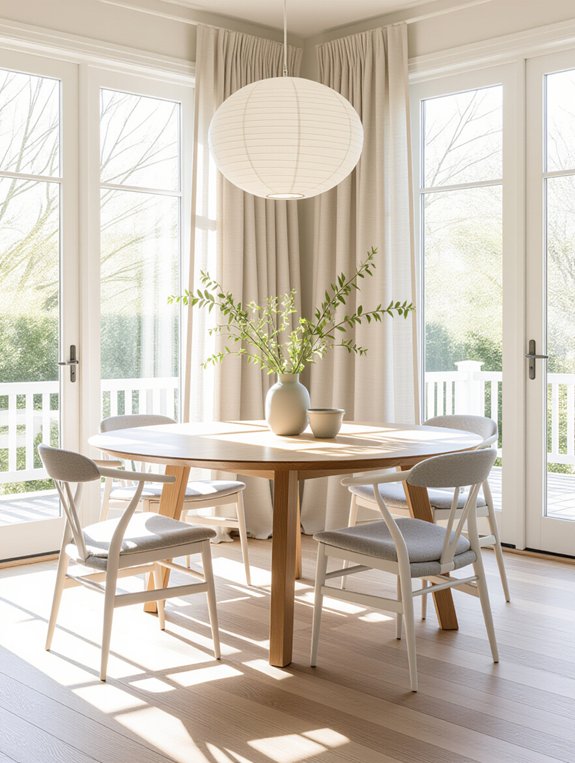 elegant minimalist dining design