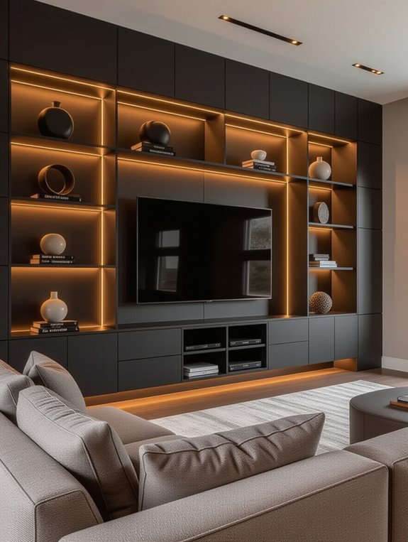 flexible and customizable media room