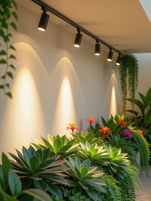 focused illumination with track