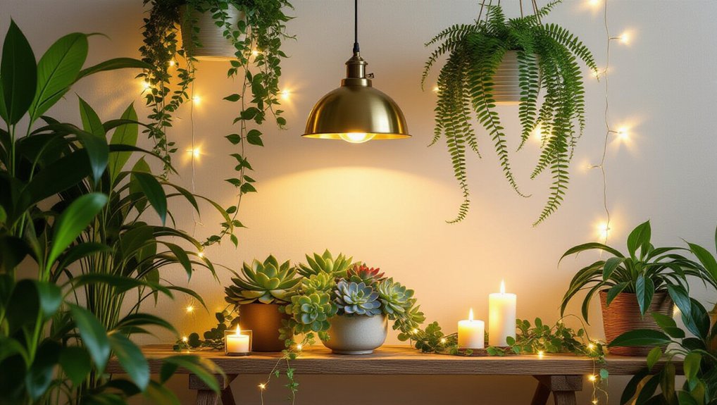 indoor garden lighting inspiration