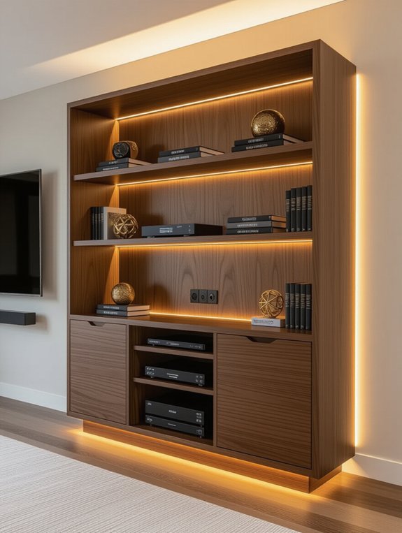 inviting atmosphere with lighting