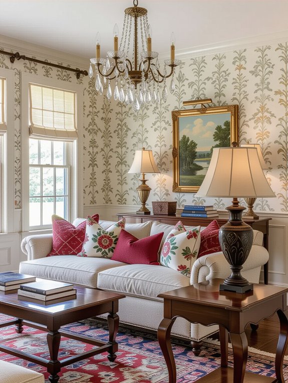 layered lighting enhances ambiance