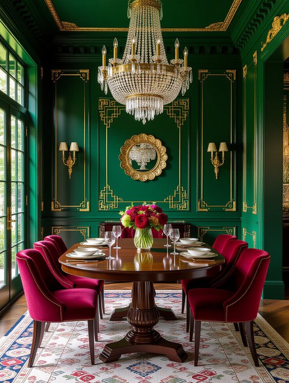 luxurious jewel tone palette