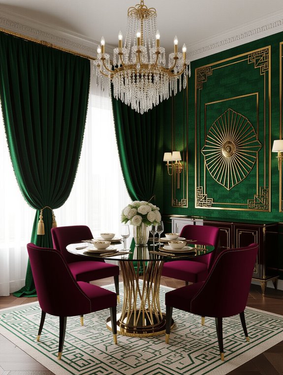 luxurious materials enhance elegance