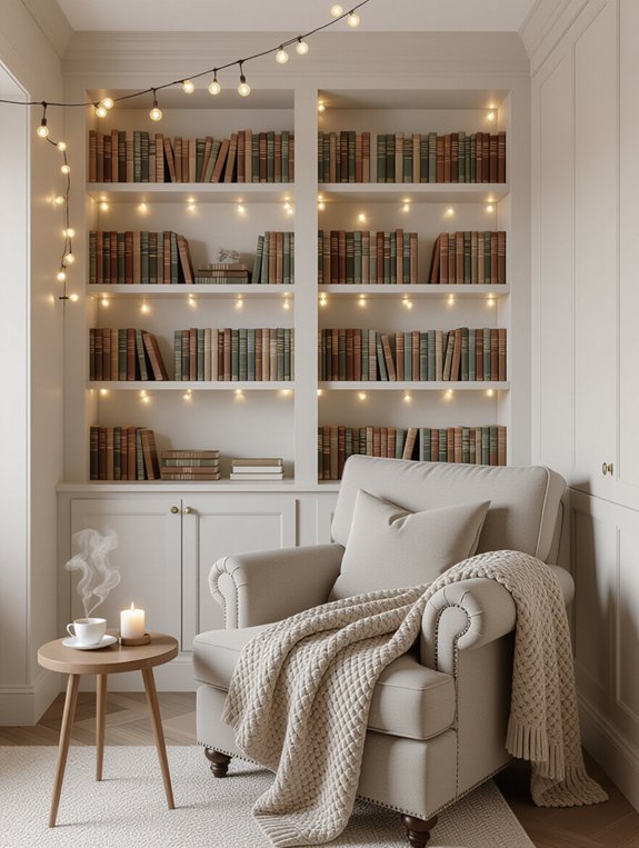 maximize space with shelves