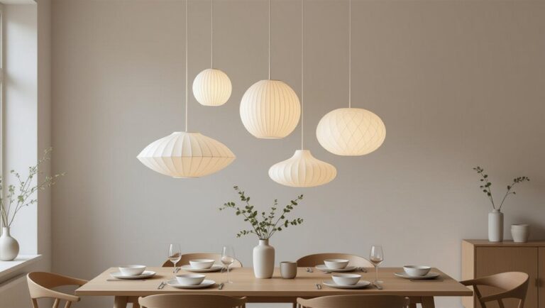 minimalist dining room lighting