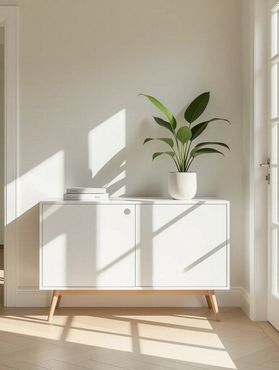 minimalist scandinavian entryway design