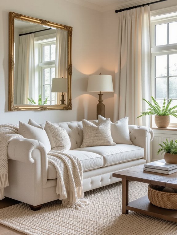 mirrors enhance room depth