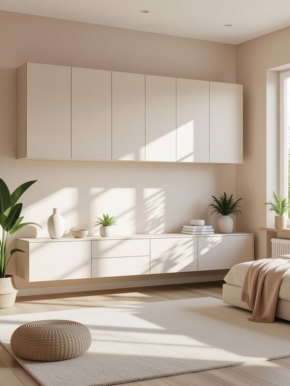 modern floating wall cabinets