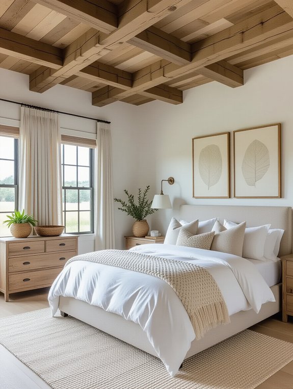 modern rustic farmhouse bedroom