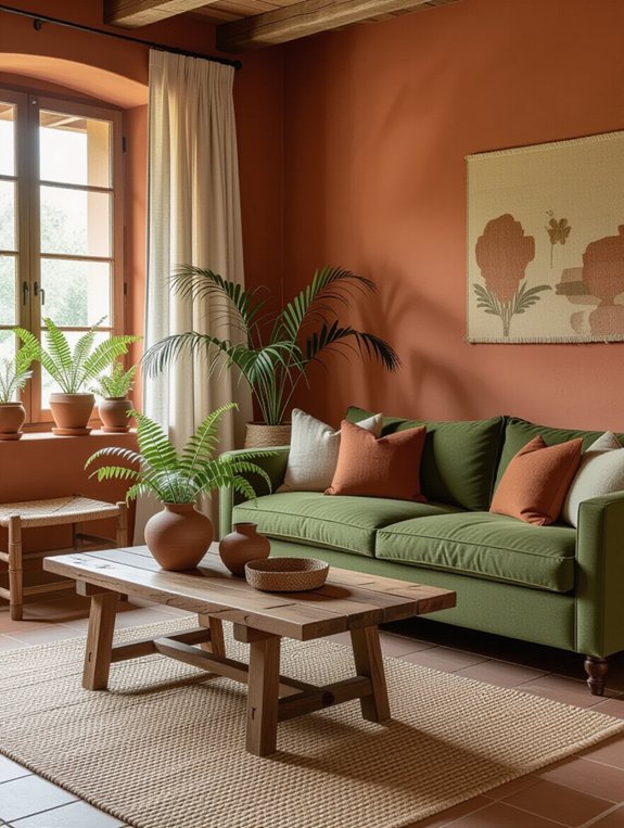 nature inspired earthy color palette