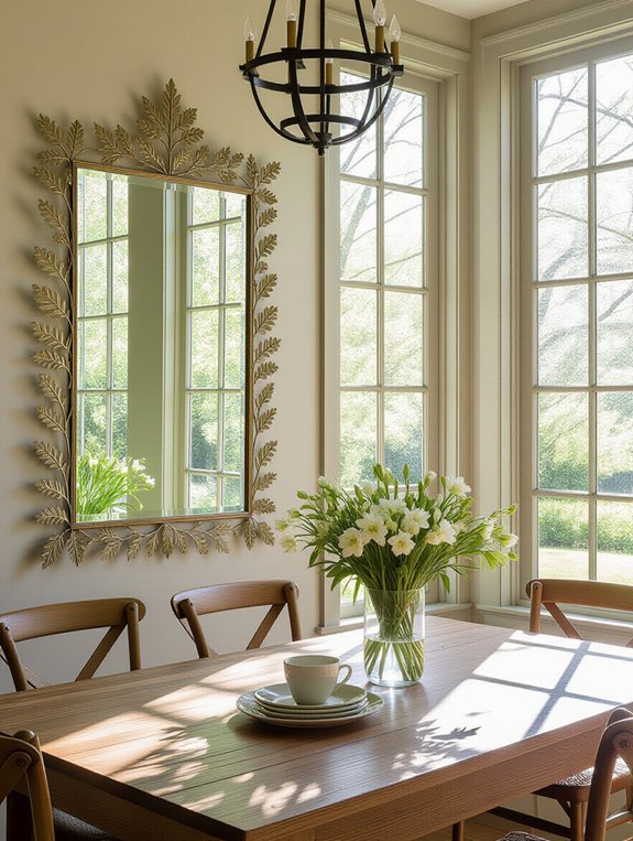 nature inspired mirror decor ideas