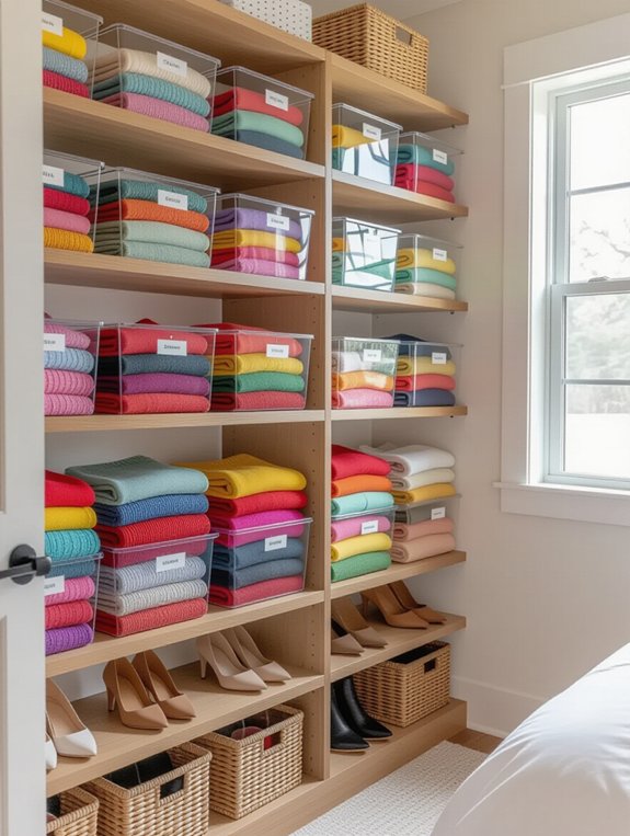 organized visibility with bins