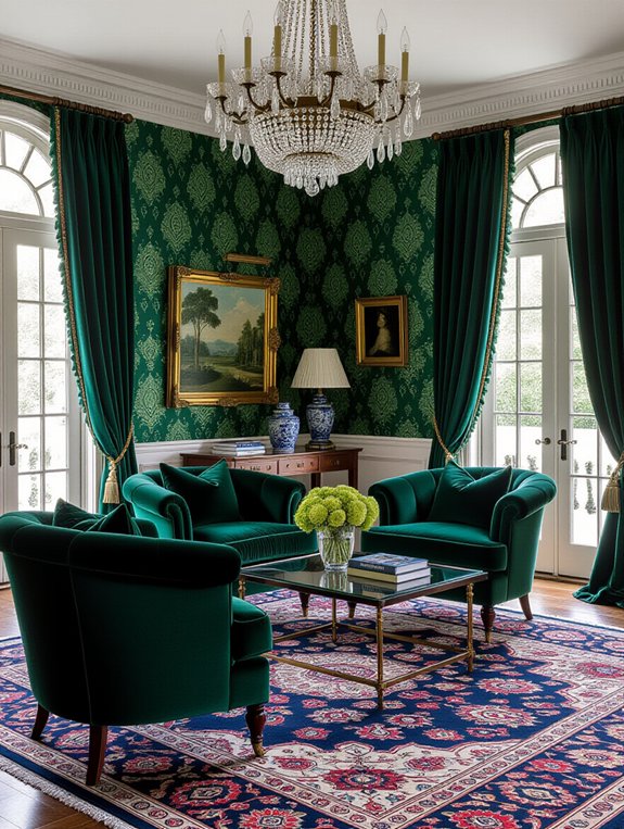 rich textures enhance decor