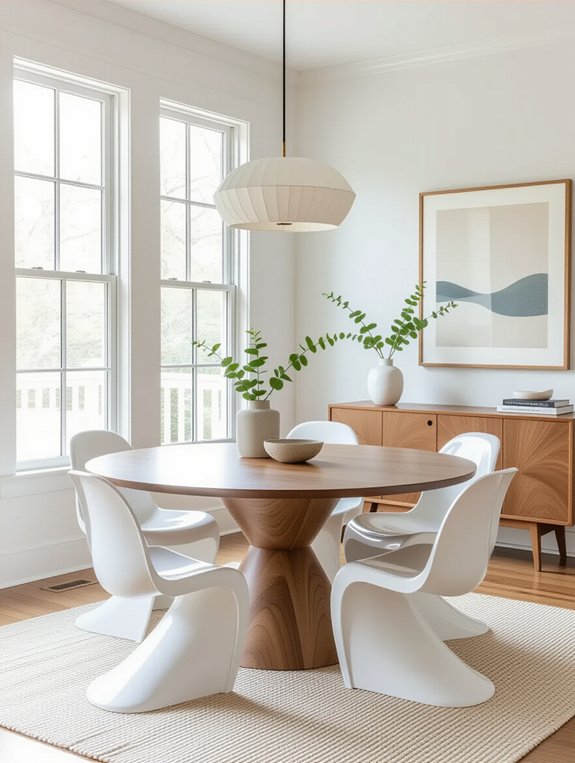 scandinavian inspired mid century design