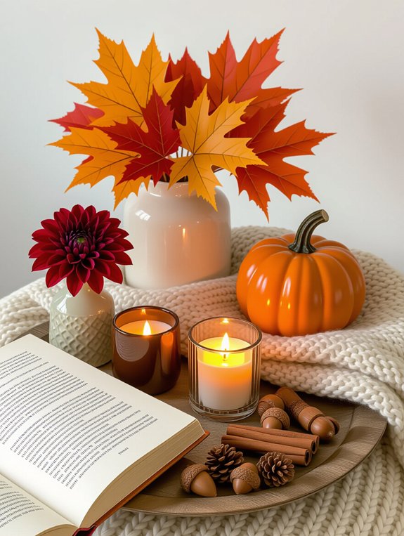 seasonal decor for side tables