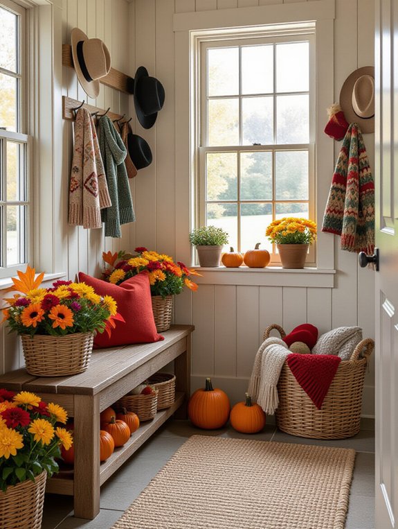 seasonal mudroom decor ideas