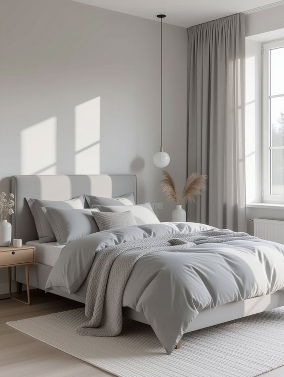 serene monochromatic bedroom retreat