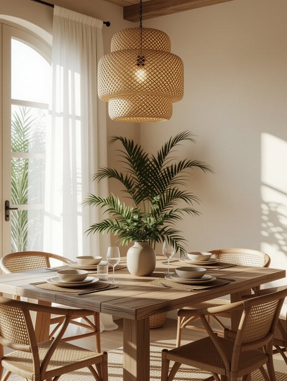 statement lighting enhances ambiance