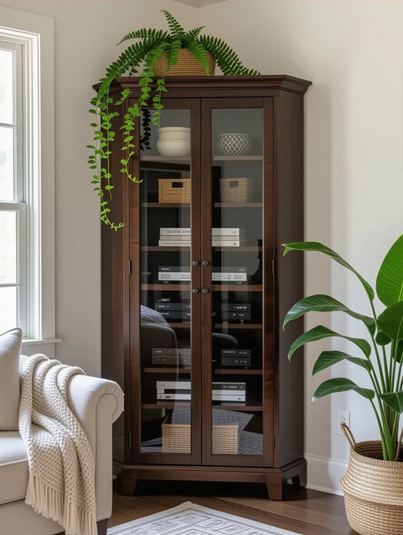 stylish functional corner cabinets