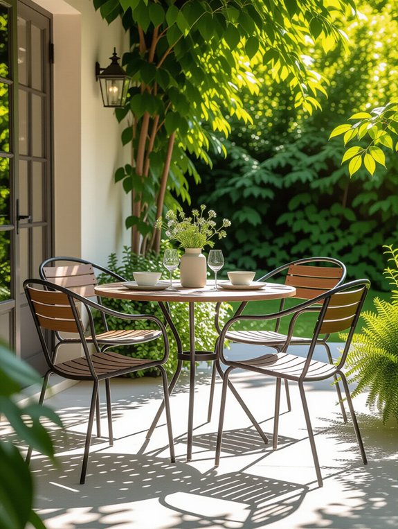 stylish functional outdoor dining