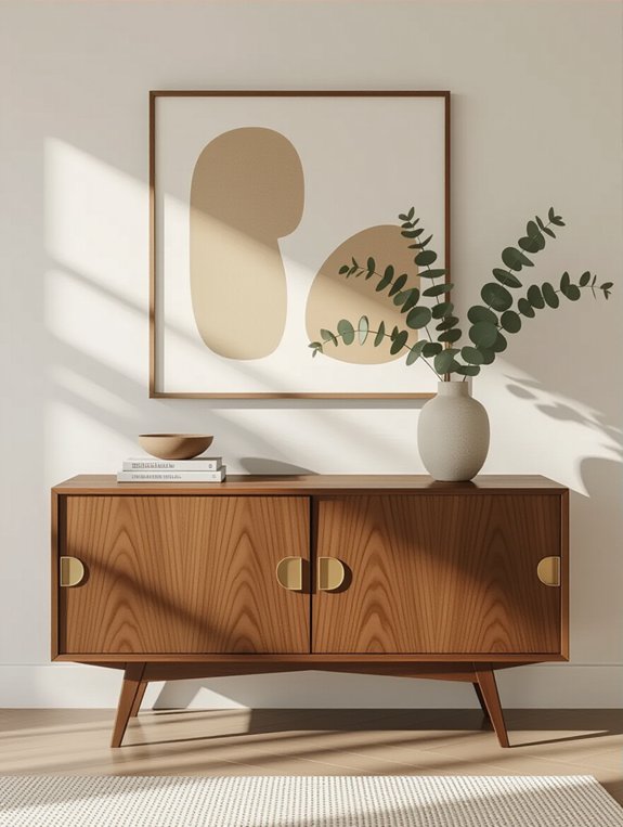 stylish retro entryway decor