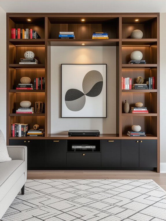 stylish space saving wall shelves