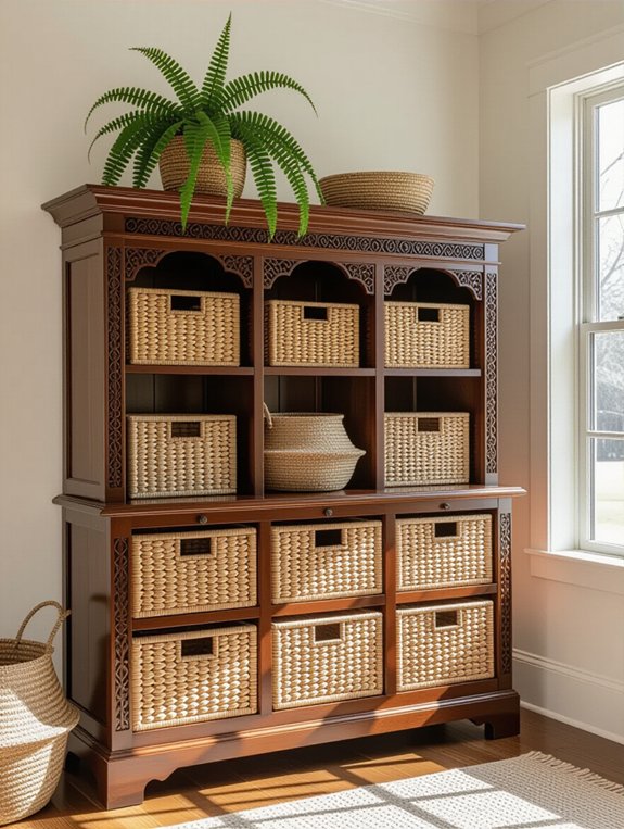 stylish storage for entryway