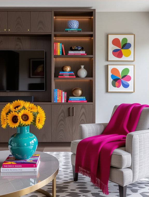 vibrant colorful home accents