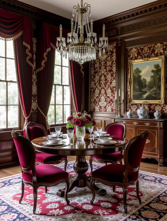 victorian elegance in dining