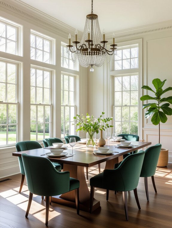 victorian modern open dining
