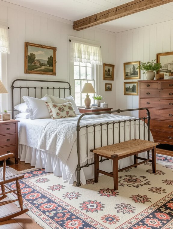vintage charm in bedrooms
