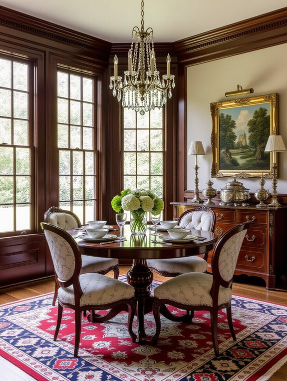 vintage charm in dining
