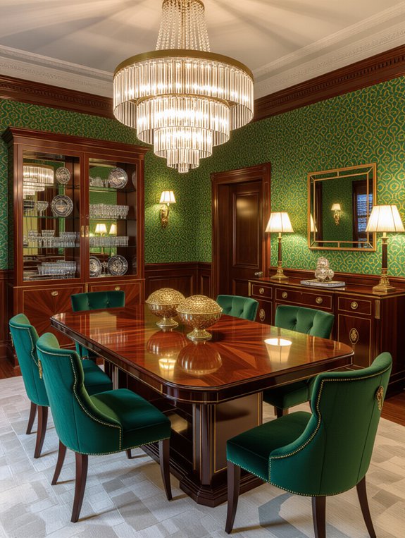 vintage elegance in dining