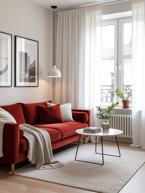 warm inviting curtain layers