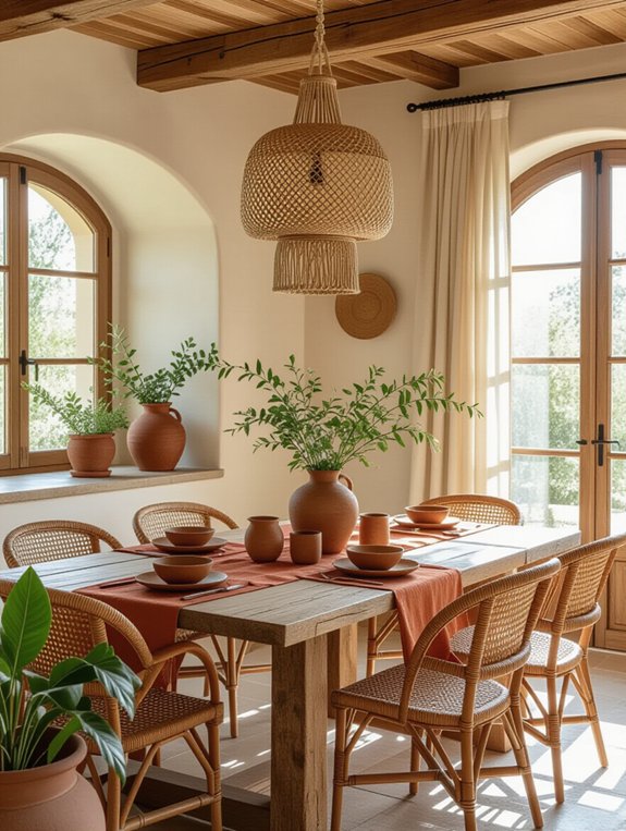 warm inviting earthy tones