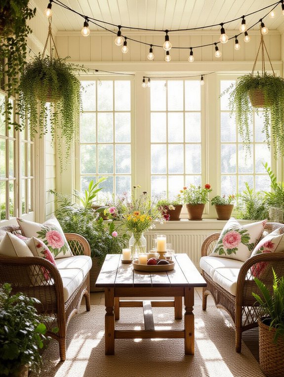 whimsical string light ambiance