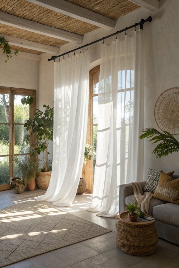 airy sheer curtain elegance